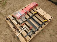    (2) Portable Work Benches, Clamps & Square