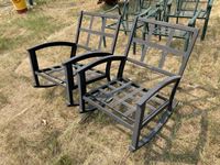    (2) Metal Rocking Chairs