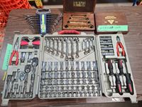    (2) Ratchet Wrench Sets, Tool Set & Metric Wrench Set