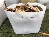    Tote of Tamarack Split Fire Wood