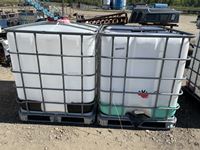    (2) Cube Tanks in Cages