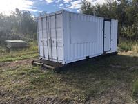    20 Ft Shipping Container Mounted On, Skid