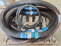    (5) 3 Inch 10 Ft Fluid Transfer Hoses and 1 Inch 12 Ft Hydraulic Hose
