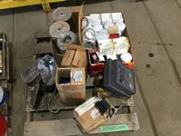    Pallet of Miscellaneous Assorted Filters, Separator, Fisher Wizard Controller & Wall Fan