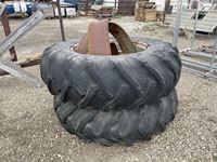    Set of Dual Tractor Tires with Spacers