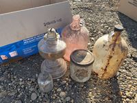    Miscellaneous Antiques: Jars, Insulators, Ax Head Etc.