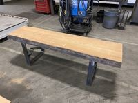    Wood/Metal Bench/Table