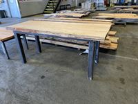    Wood/Metal Table/Bench