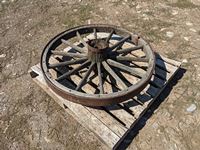    23 Inch Wooden Wagon Wheel