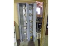    (2) Light Metal Cabinets