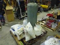    (4) Bags of Calcium Chloride Pellets, (2) 20 Lb Propane Bottles & 100 Lb Propane Bottle