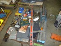    Pallet of Shop Tools and Hardware