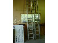    28 Ft Aluminum Extension Ladder, 6 Ft Aluminum Step Ladder