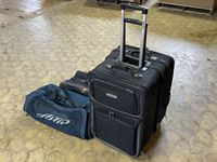    (3) Suitcases w/ Clothes Carrier