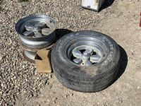    Turbo Lazer Tire w/ (3) Rims and Lug Nuts
