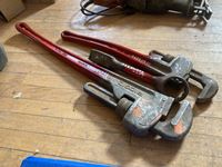    (2) Ridgid Aluminum Pipe Wrenches W/ Hammer Wrench