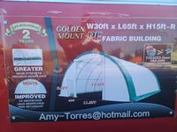 Golden Mountain  30 Ft X 65 Ft X 15 Ft Dome Storage Shelter