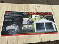    21 Ft X 19 Ft Double Garage Metal Shed
