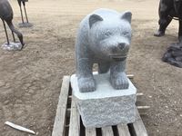    Stone Carved Bear  statue 40 Inches Tall