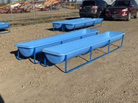(2) Poly Feed Bunks