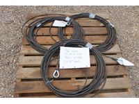    (3) 50 Ft 3/8 Inch Cables