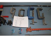    (16) 1, 2, 3, 4 & 6 Inch C Clamps