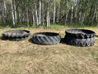    (3) Cut Tires and (2) Tractor Tires