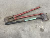    14 Lb Sledge Hammer and Bolt Cutters