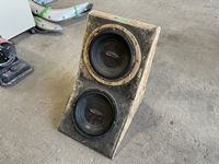    (2) Sub-woofers in Wooden Box