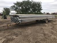 (50) 5 Inch Aluminum Irrigation Pipe w/ S/A Pipe Trailer