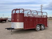 14 Ft T/A Stock Trailer