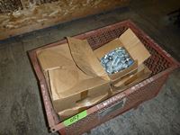    Metal Crate of Hydraulic Fittings & Crimp on Hose Ends