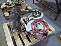    (2) Air Hose Reels with Hose & Fan