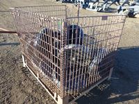    Caged Tote of Steel Packer Wheels