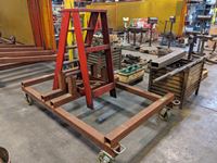    Rolling Frame & Heavy Duty Shop Built Step Ladder