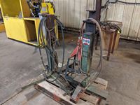    (2) Air Operated Clamps & Modified Jack Stand