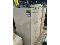    (3) 4 Drawer Filing Cabinets