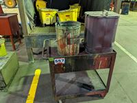   Rolling Cart, Miscellaneous Tools & Garbage Can