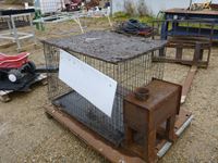    Dog Kennel & Shop Built Fire Box