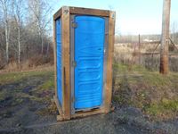    Bluestar Wood Framed Toilet