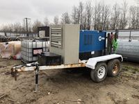  Miller Big Blue Air Pak Welder/Air Compressor/Generator on 9 Ft T/A Trailer