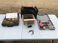    (30) Mini Multi Tools, Airco Brad Nailer & Hole Saw Kit