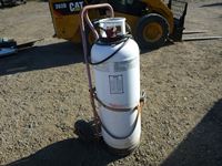    Tiger Torch with 100 Lb Propane Bottle & Dolly