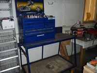    Ultra Pro Tool Box with Some Tools & Rolling Cart