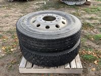    (2) Dunlop 11R22.5 Tires