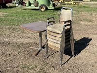    (6) Stacking Chairs w/ Table