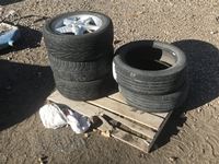    (3) Good Year P225/50R16 W/ Rims (2) Michelin P215/55R17 Tires
