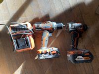    (2) Ridgid 18V Drills w/ Batteries & Charger