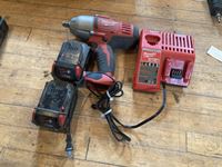Milwaukee Cordless 1/2 Inch Impact w/ Batteries & Charger