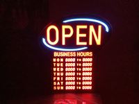    New Neon Open/Closed Sign with Wireless Remote